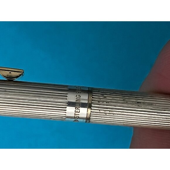 SHEAFFER Pen Set Ball and Fountain Pen Targa STERLING SILVER .925 14k nib dot - Picture 6 of 14